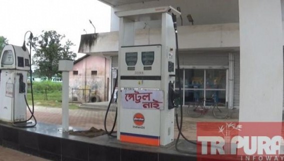 Petrol crisis hits Kailashahar Petrol crisis hits Kailashahar